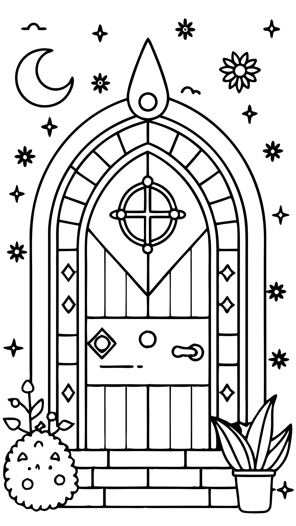 door coloring pages